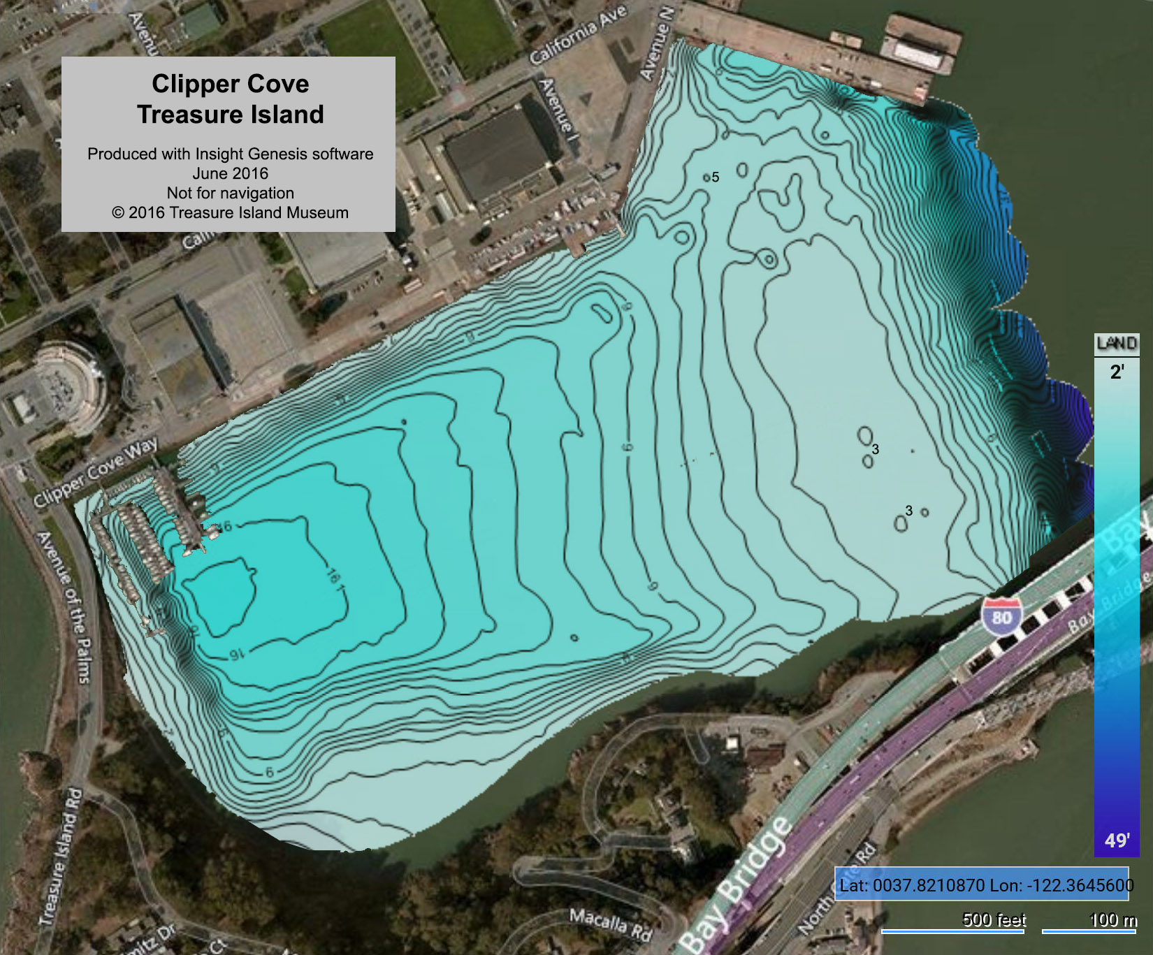 Clipper Cove Depth